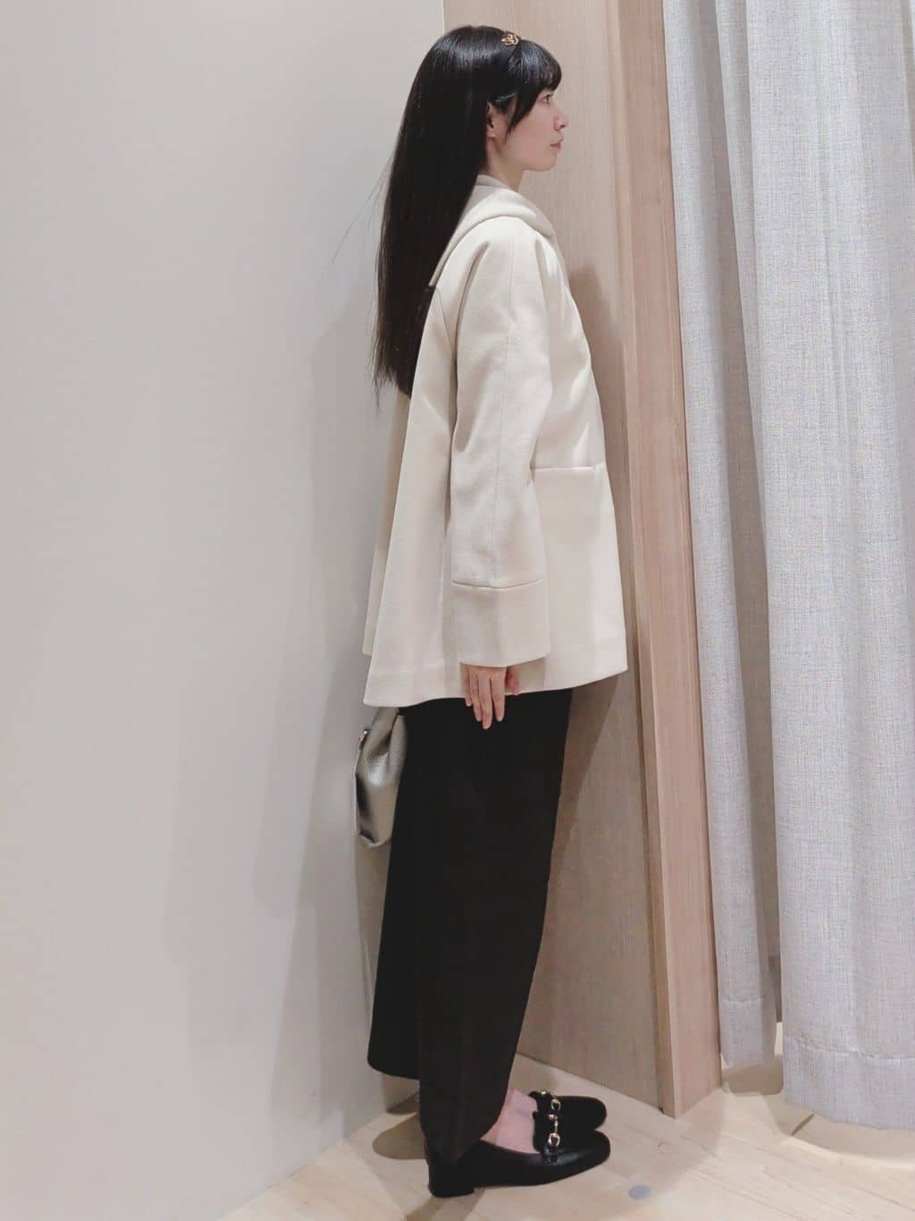 Yuiさんの「grove｜袖口配色リブニット」を使ったコーディネート