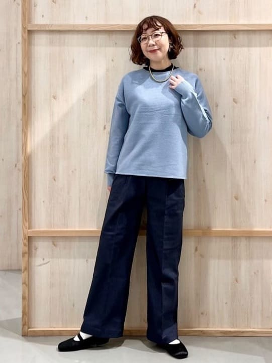 nakoさんの「THE SHOP TK｜【S-XLサイズ/選べる7色】どこから見ても美しい ガーターニット/毛玉になりにくい/洗濯機OK」を使ったコーディネート