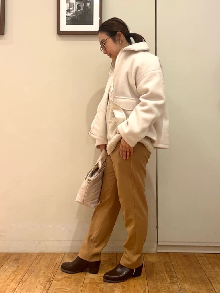 harusakuさんの「SHOO･LA･RUE｜【洗濯機可/S-LL】美脚見え あったか裏起毛 テーパードパンツ」を使ったコーディネート