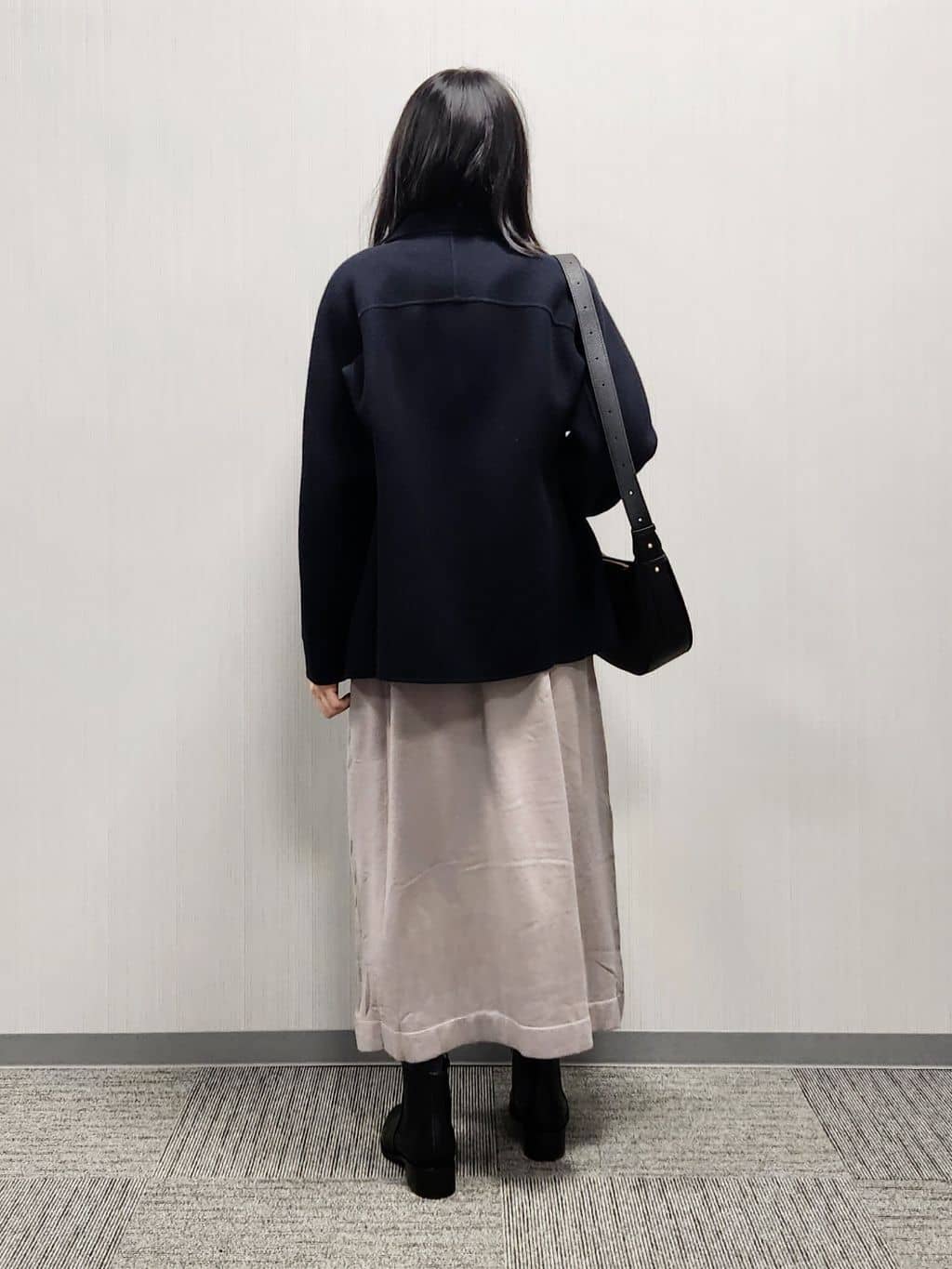 naraさんの「Dessin｜【洗える】ウール混リバーメルトンコート」を使ったコーディネート