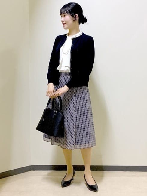  beni_gingerさんの「Reflect｜【きちんと見え／通勤／セレモニーにおすすめ◎】ドット柄ボウタイブラウス」を使ったコーディネート