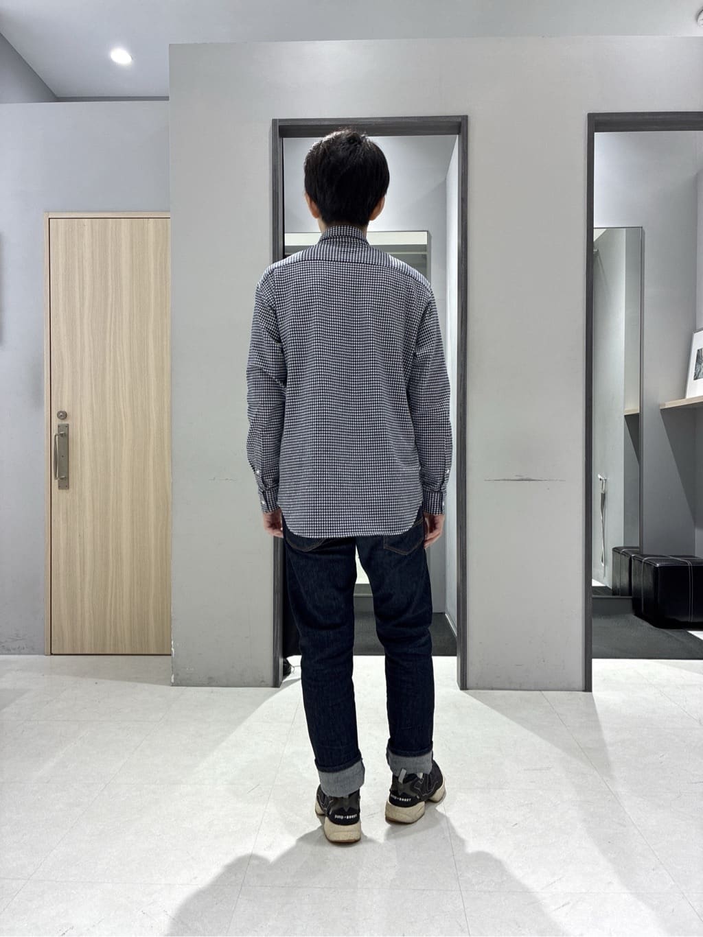 わいずみさんの「TAKEO KIKUCHI｜【JUST ONE LAYER】ダウンファブリック ジップアップ リブ ブルゾン」を使ったコーディネート