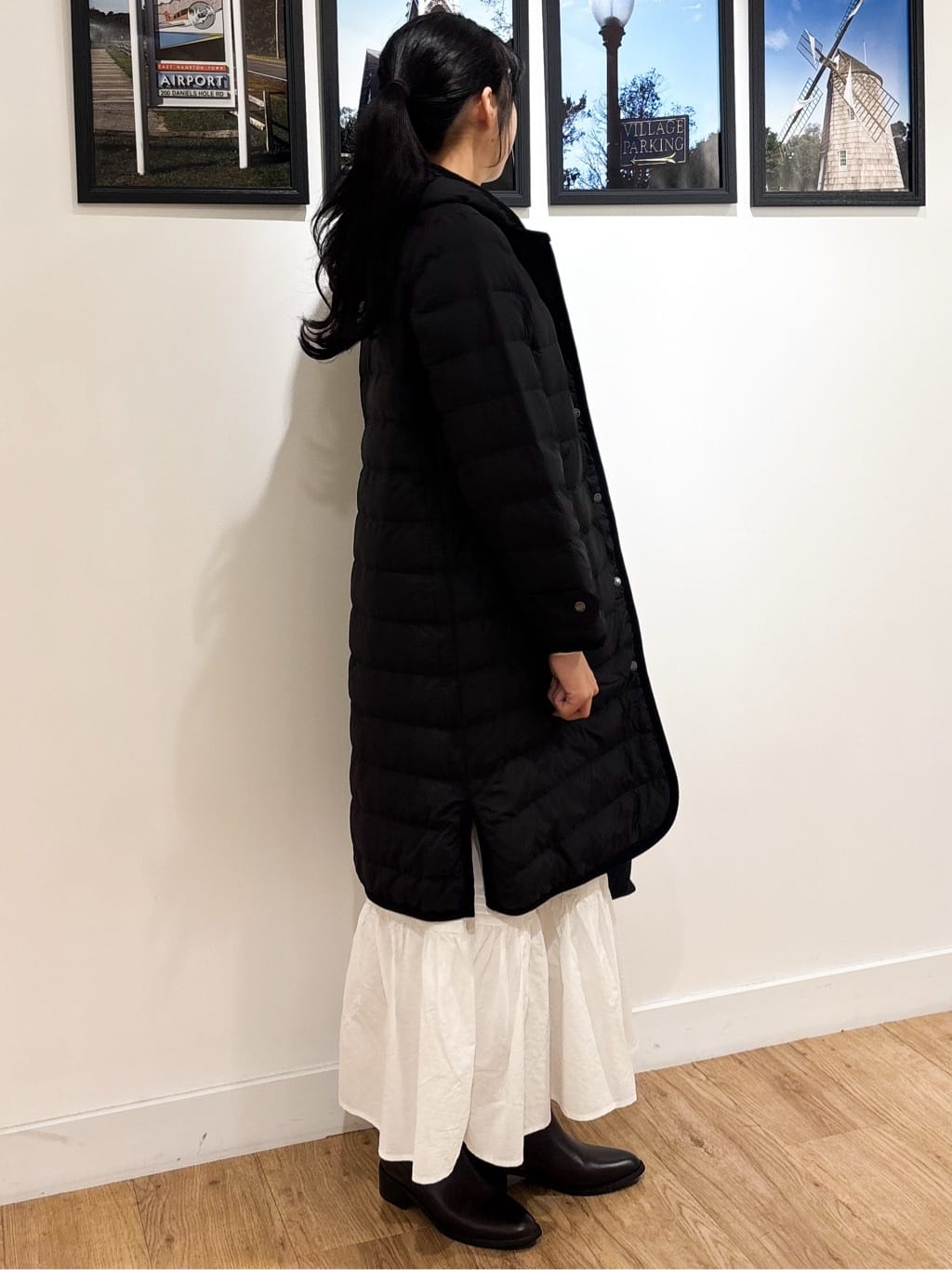 Ririkaさんの「Dessin｜【洗える】リブタートルネックニット」を使ったコーディネート
