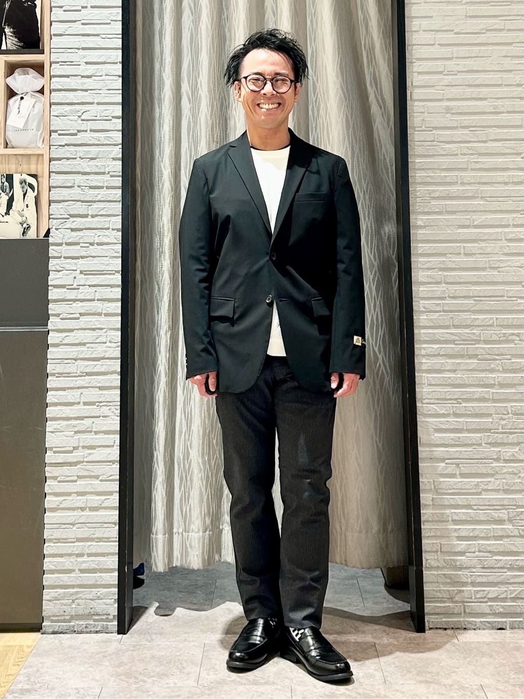 KENJI Iさんの「THE SHOP TK｜CARREMAN/キャリーマン ジャケット セットアップ可／洗濯機OK」を使ったコーディネート