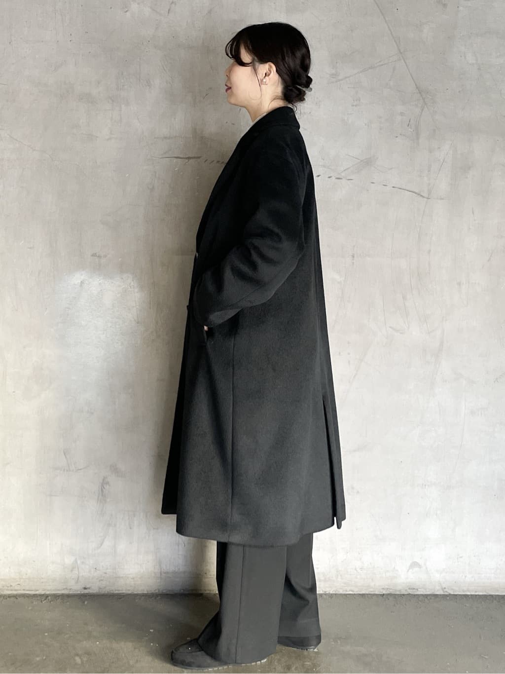 tomokoさんの「OPAQUE.CLIP｜カシミヤブレンドウールチェスターコート」を使ったコーディネート