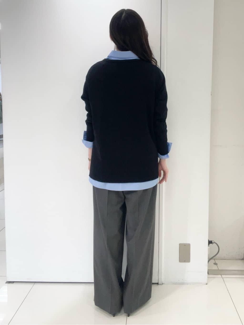 moeさんの「UNTITLED｜【8色展開/体型カバー】魅せるタイムレスニット」を使ったコーディネート