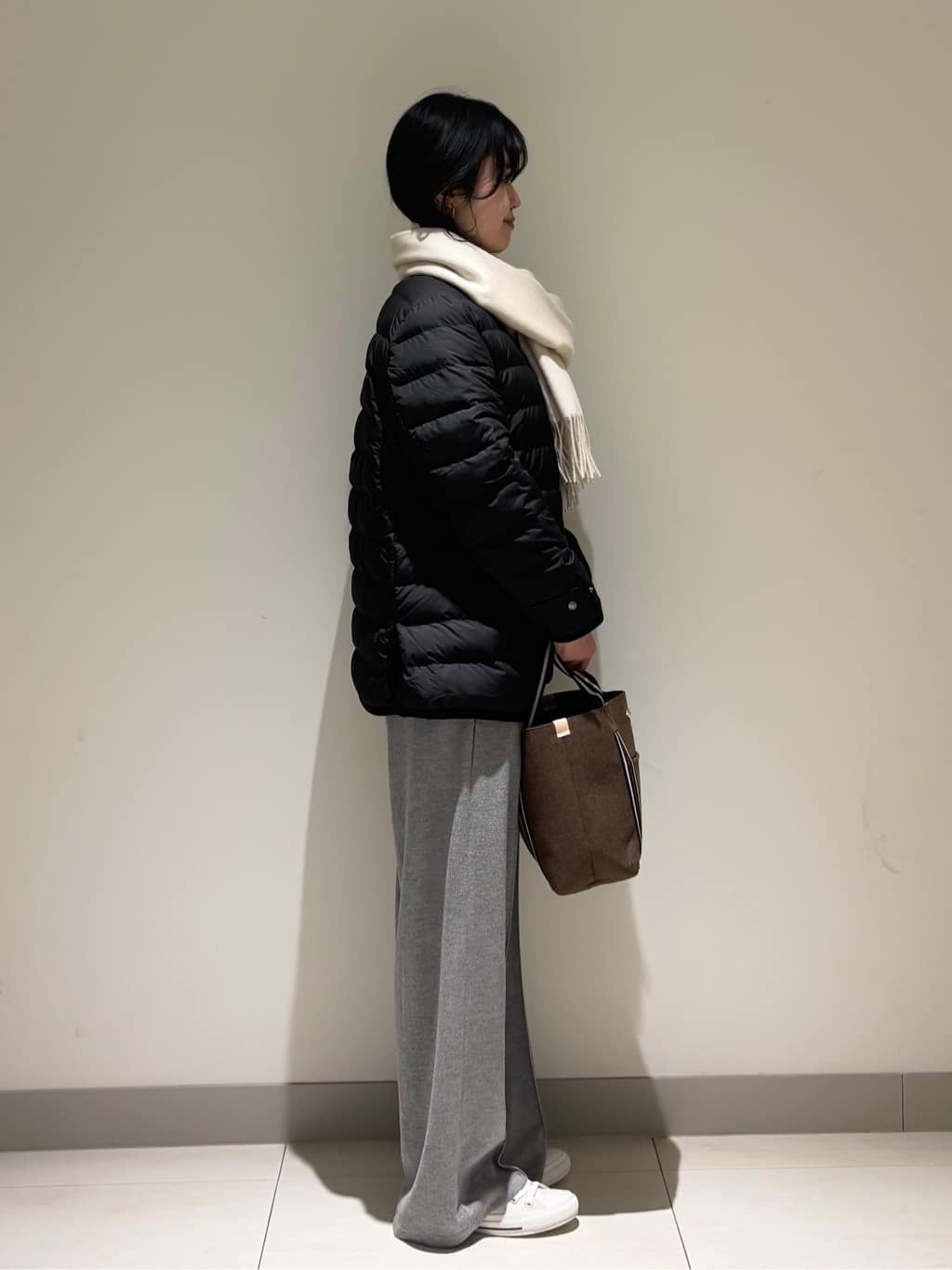 mayuさんの「Dessin｜【撥水・2WAY】ミュラーダウンコートミドル丈」を使ったコーディネート