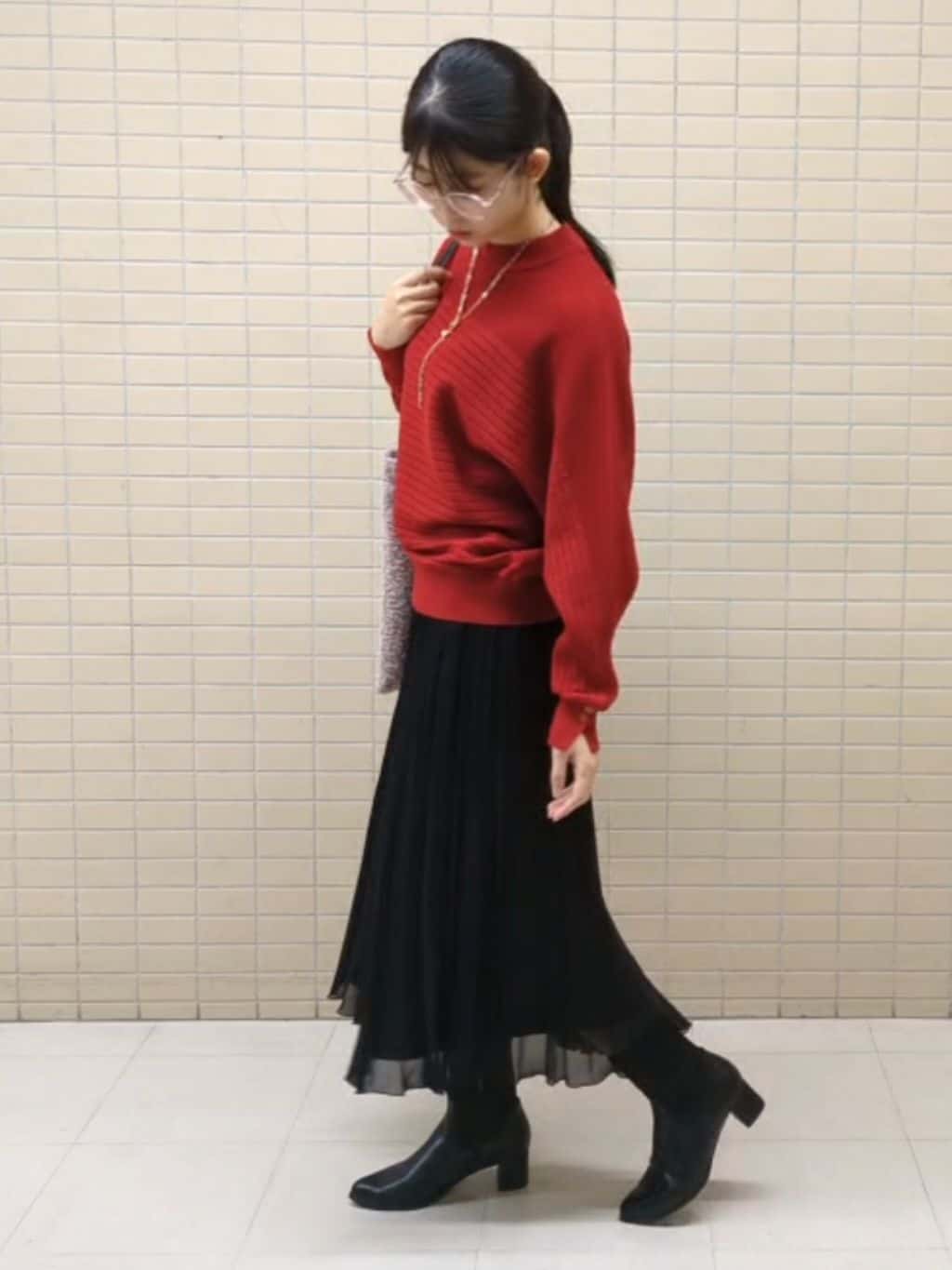 ひまりさんの「Reflect｜【秋映え／ゆったり着られる◎】ドルマンシルエットニット」を使ったコーディネート