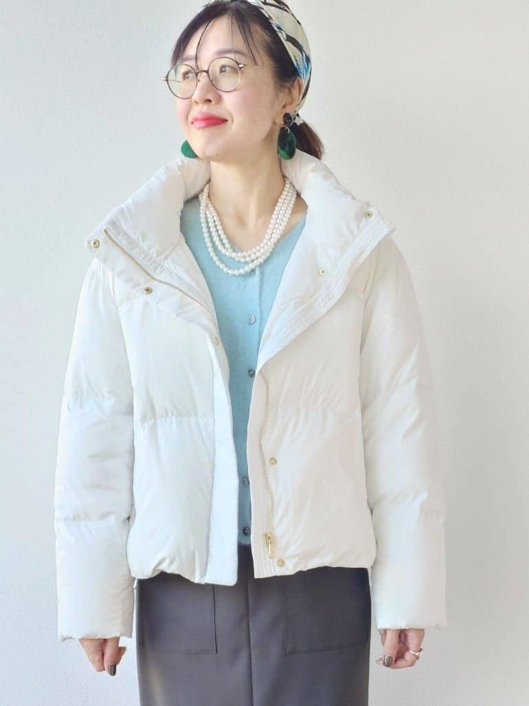 MUTSUKOさんの「UNTITLED｜【トレンド/撥水機能/防寒】ショートダウンコート」を使ったコーディネート