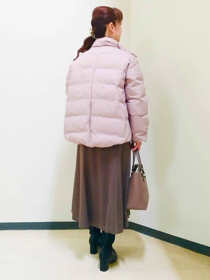 花さんの「Reflect｜【すっきりシルエット】ショート丈ダウンコート」を使ったコーディネート