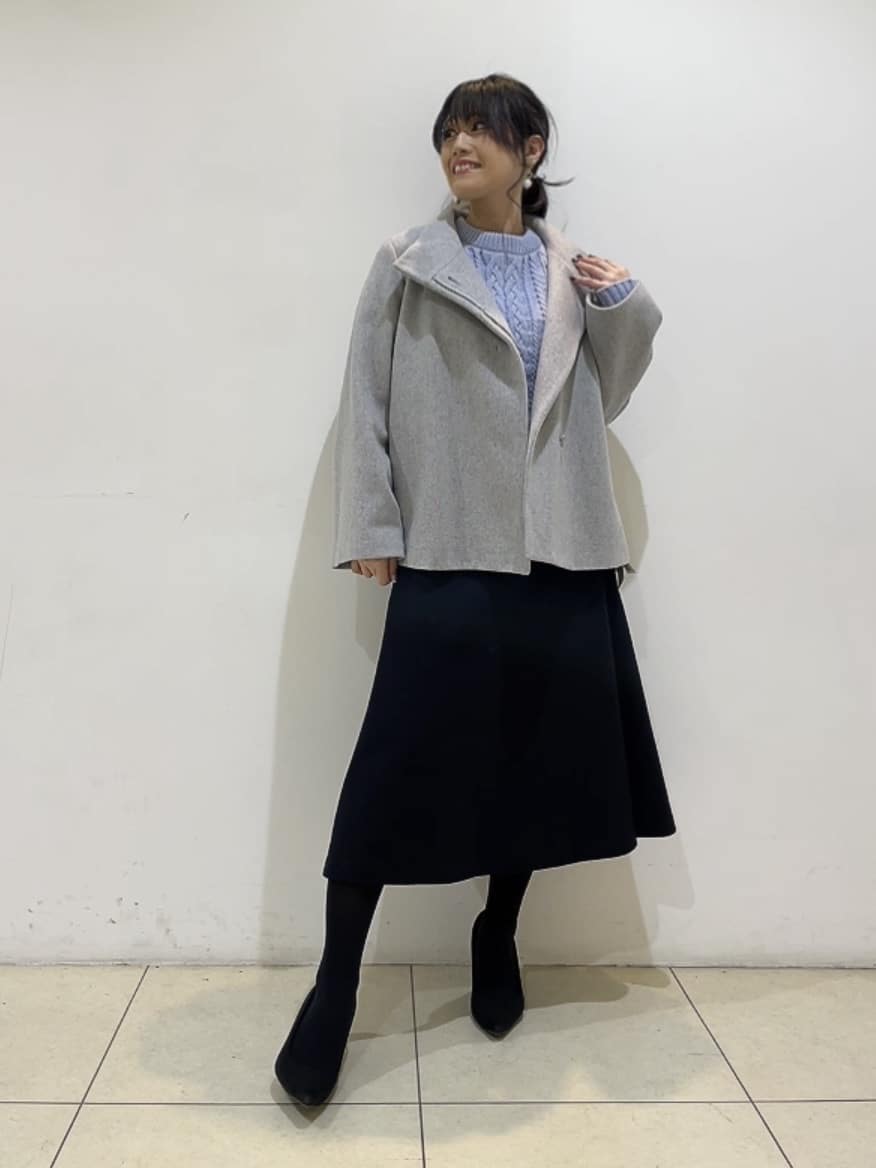 watanabeさんの「UNTITLED｜【着回しが効く／オンオフアウター】ウールショートコート」を使ったコーディネート