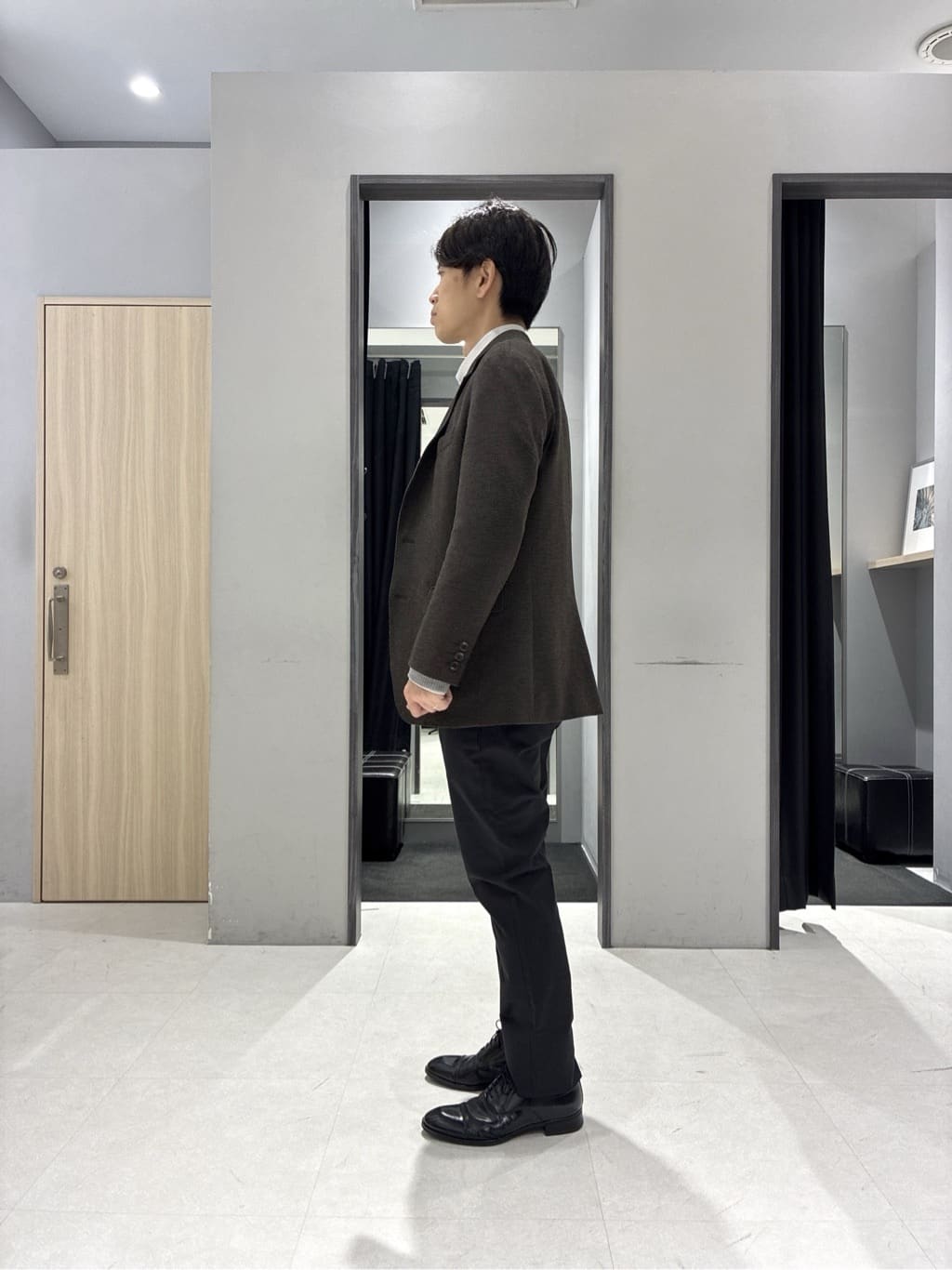 わいずみさんの「TAKEO KIKUCHI｜【None Of Stress】アクティブジャージ 千鳥 ジャケット」を使ったコーディネート