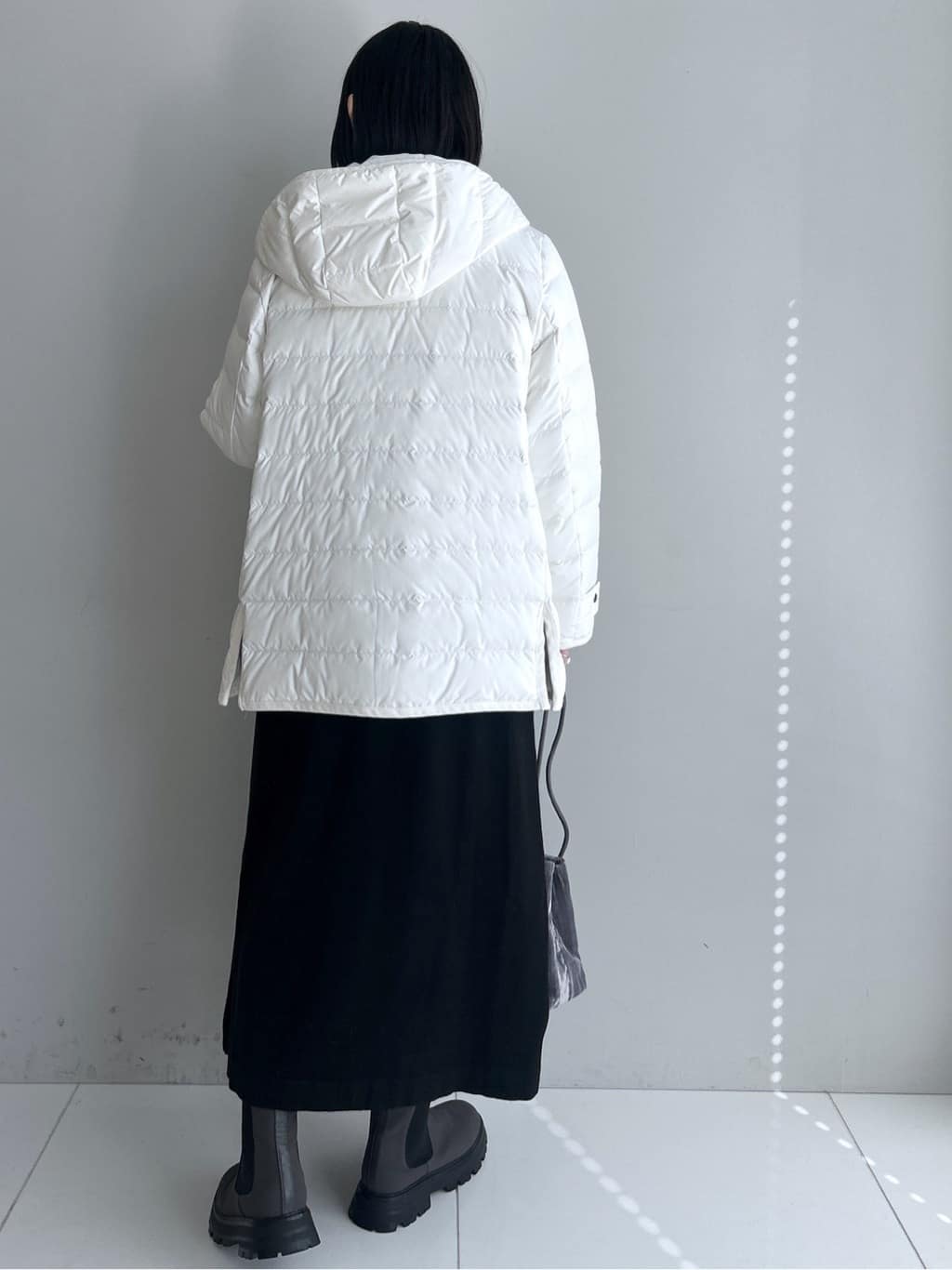 Hirokaさんの「Dessin｜【2点セット・洗える】シャギーベストニットワンピース」を使ったコーディネート