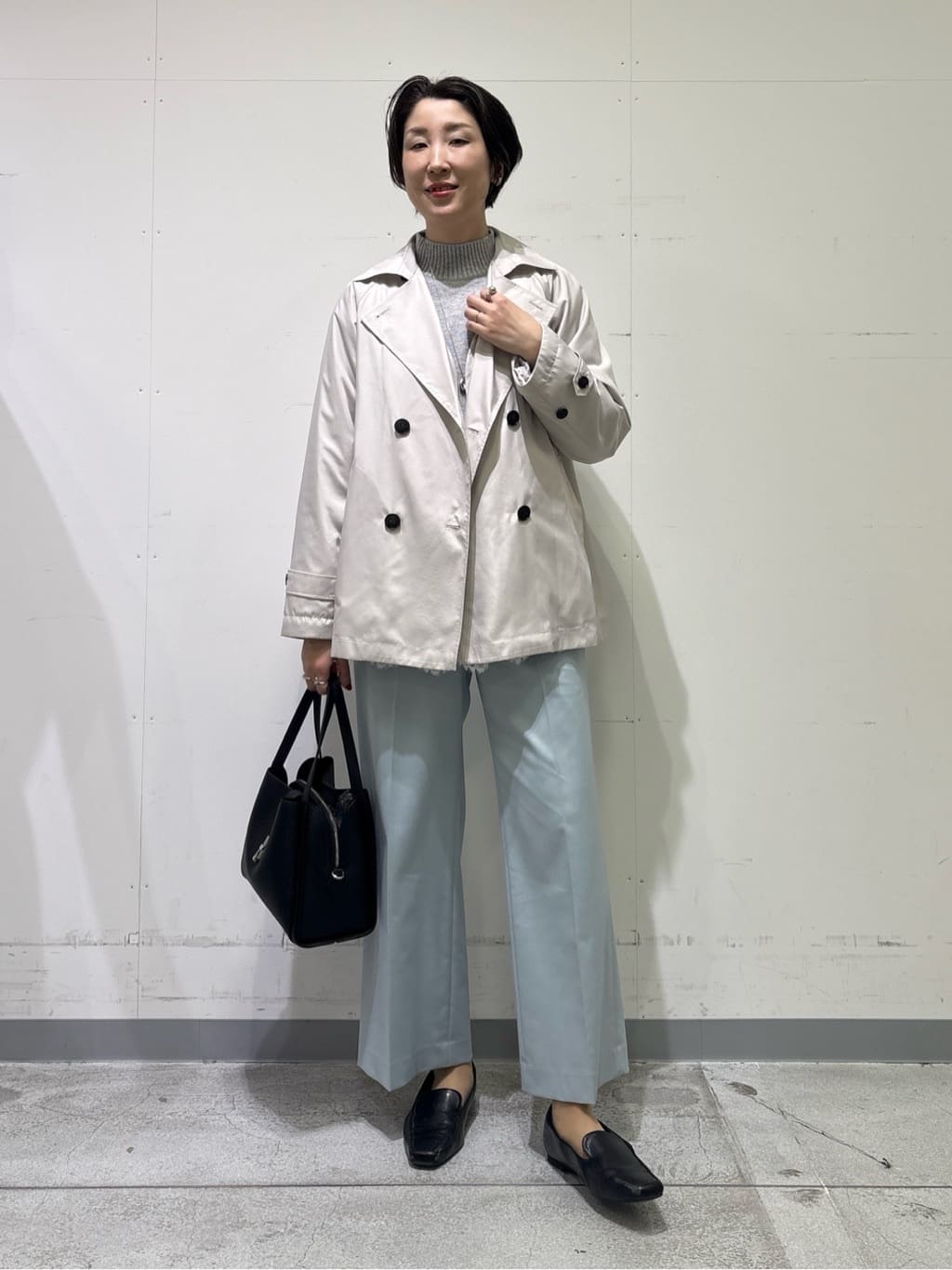 yuriさんの「INDIVI｜【新作褒められパンツ】快温ワイドパンツ」を使ったコーディネート