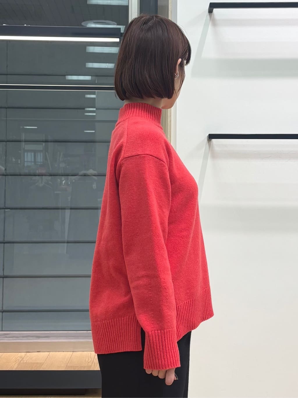 asamiさんの「INDIVI｜【カシミヤ混】ミドルゲージ ハイネックニット」を使ったコーディネート