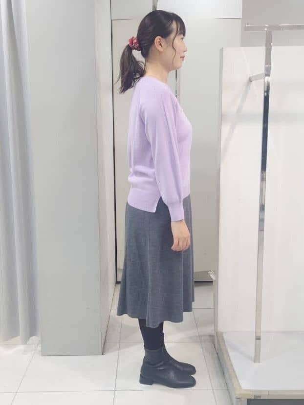 AZUSAさんの「Reflect｜【ゆったり着られる◎】ラグランスリーブニット」を使ったコーディネート