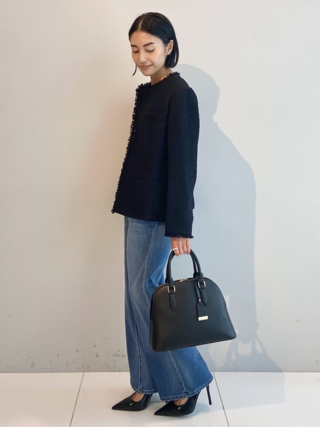 AYAさんの「UNTITLED｜【仕事着/スーツ】ファンシーツイード ジャケット」を使ったコーディネート