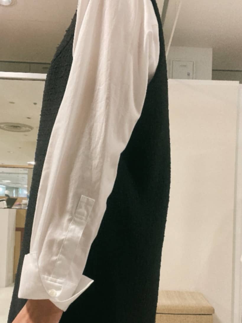 IWAMOさんの「UNTITLED｜【洗える/細見え】ツイード ジャンパースカート」を使ったコーディネート