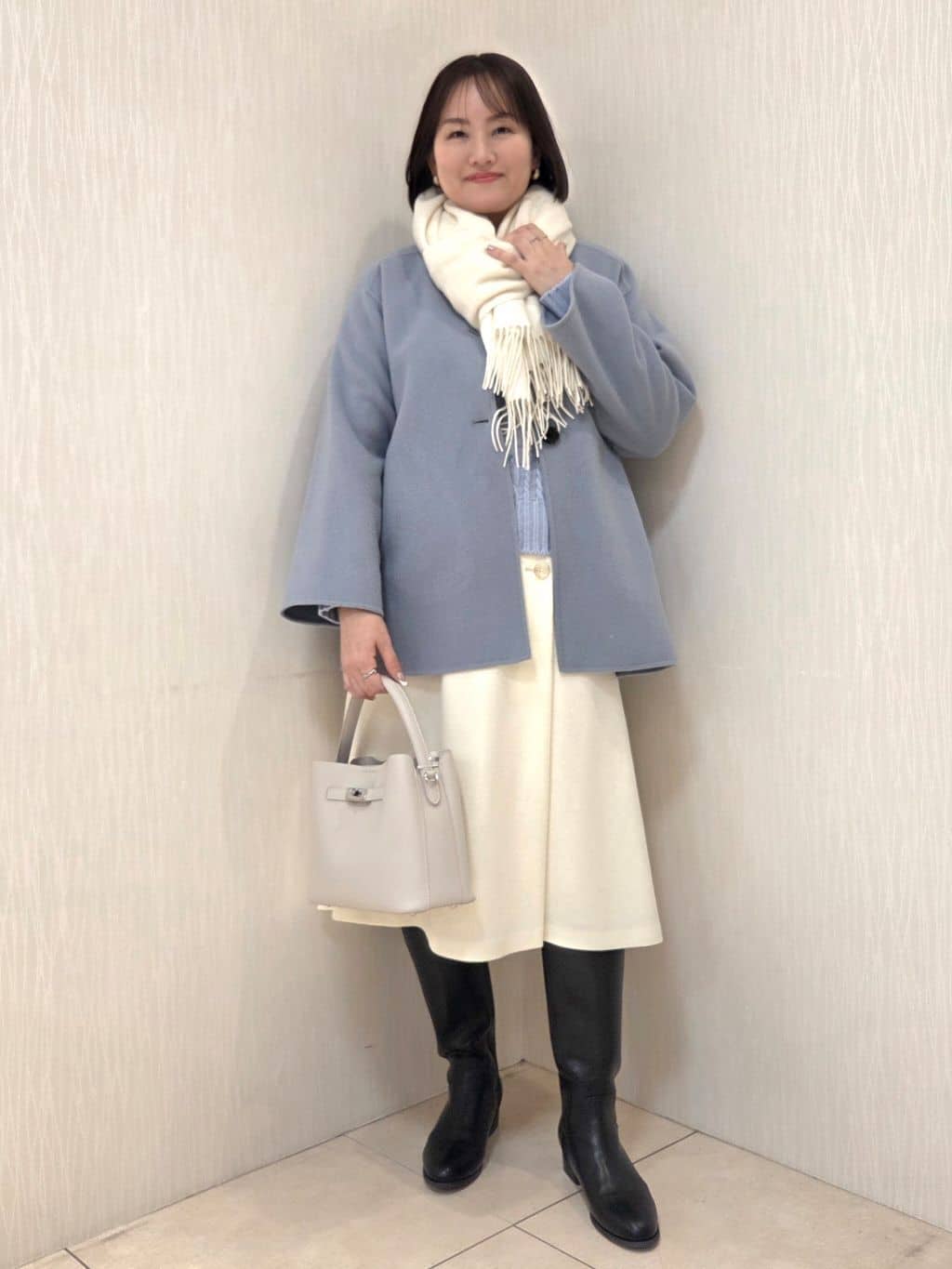 naokoさんの「UNTITLED｜【ミディ丈/軽やか】セミラグランリバー コート」を使ったコーディネート