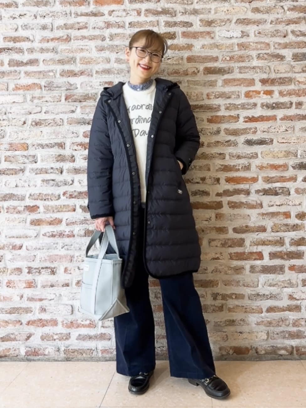 Yasucoさんの「Dessin｜【撥水・2WAY】ミュラーダウンコートロング丈」を使ったコーディネート