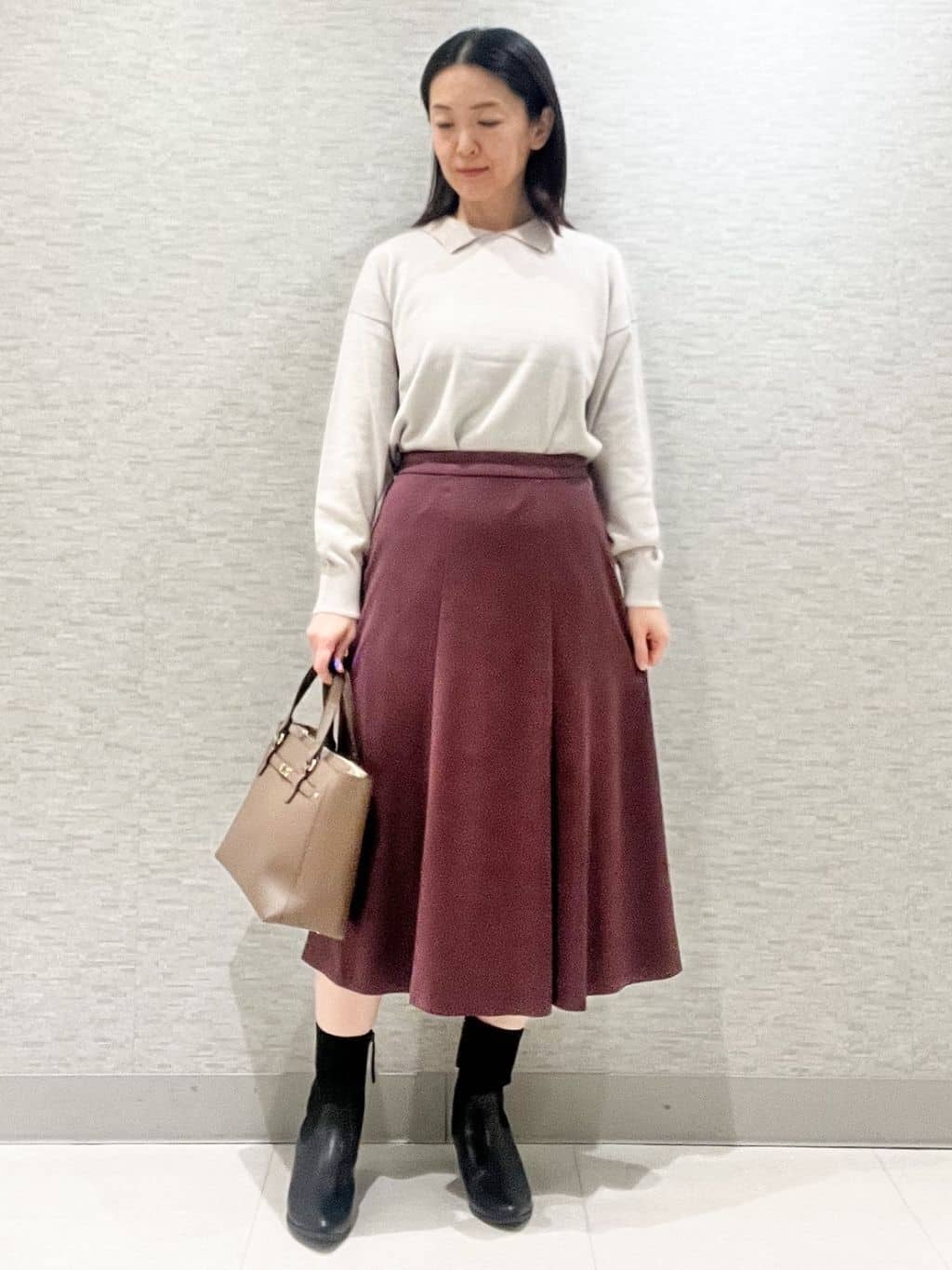 marikoさんの「Reflect｜【着映え◎】襟つきニットトップス」を使ったコーディネート