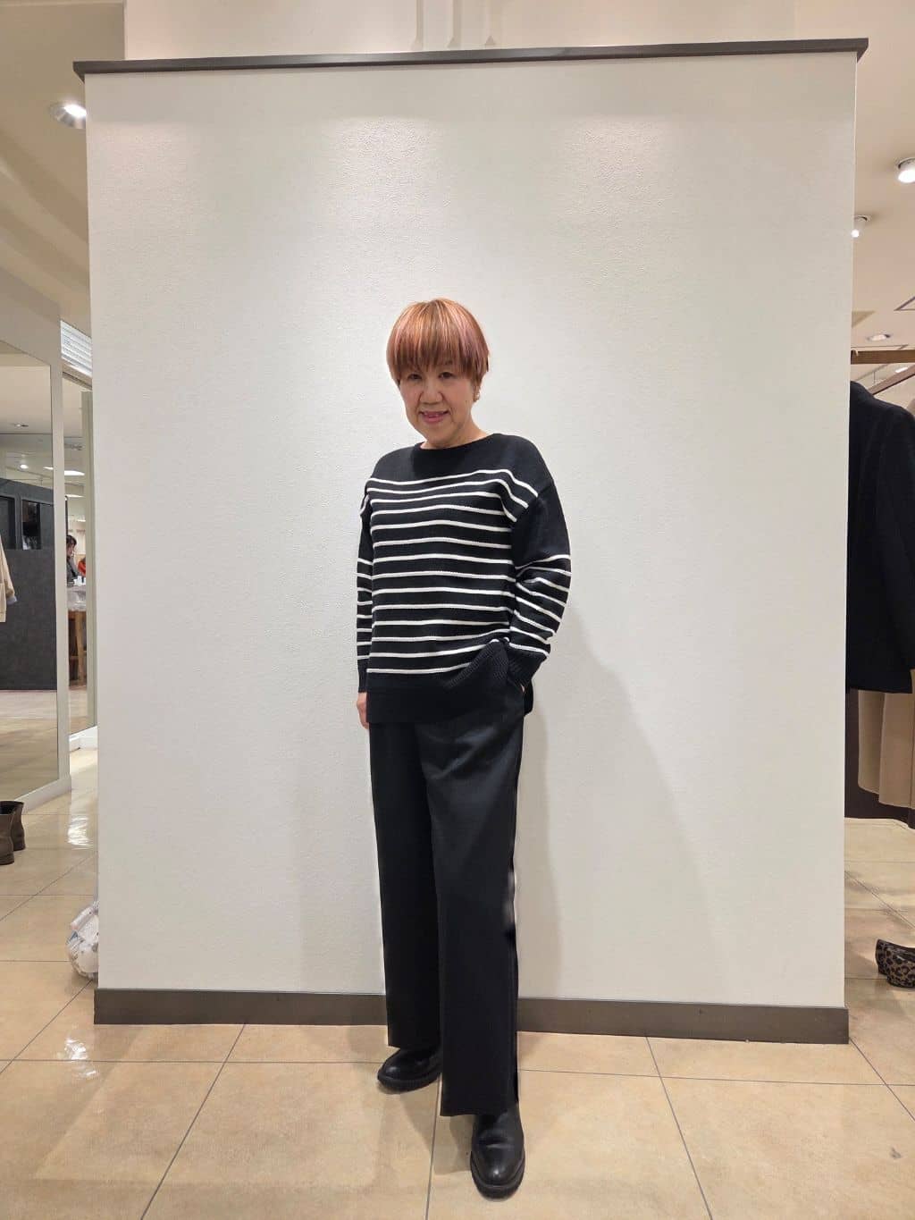 yoshiさんの「Reflect｜【腰周りすっきり◎】ワイドクロップドパンツ」を使ったコーディネート