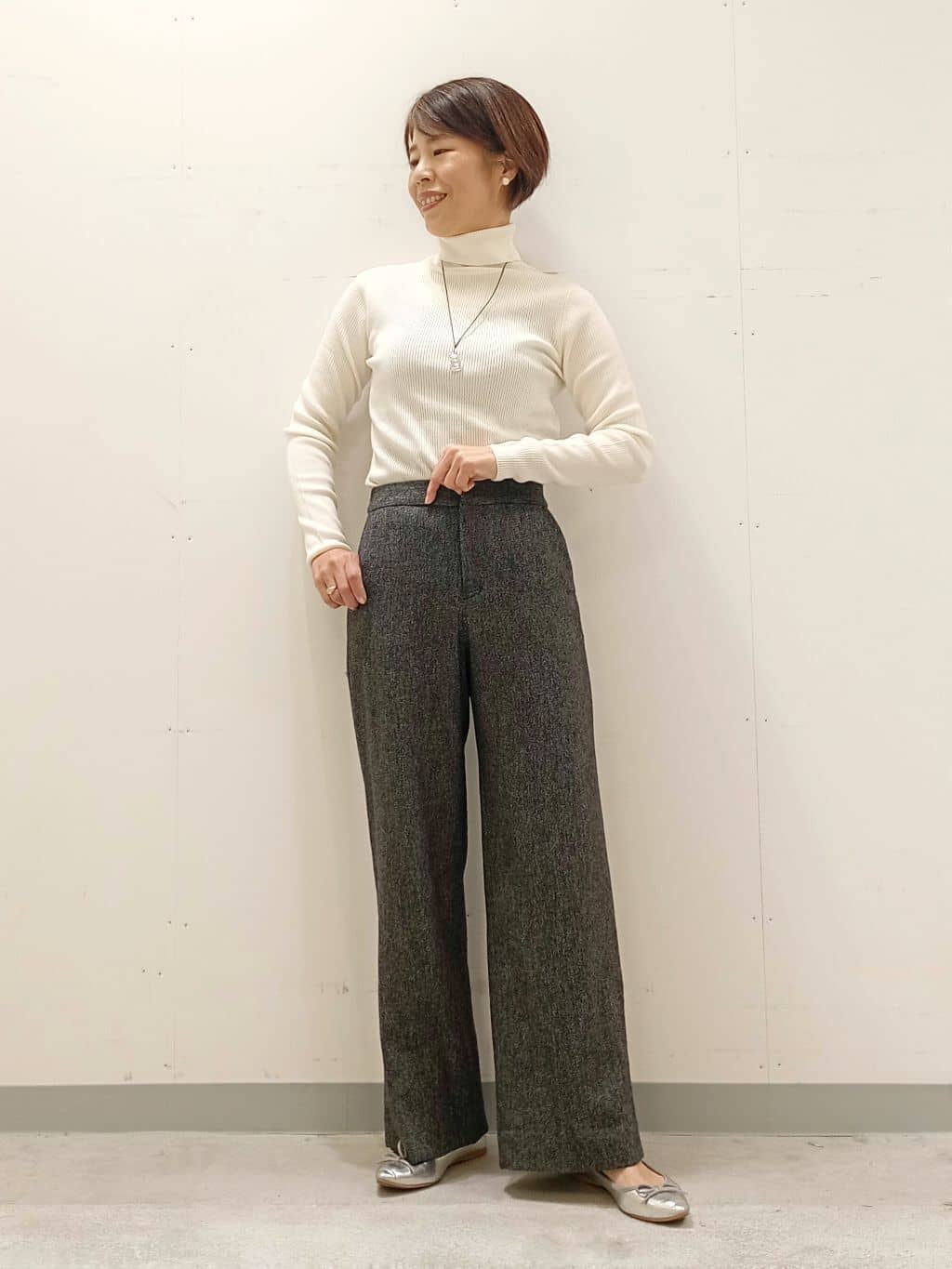 Kさんの「INDIVI｜【名品コート／日本製】ウール100％チェスターコート」を使ったコーディネート