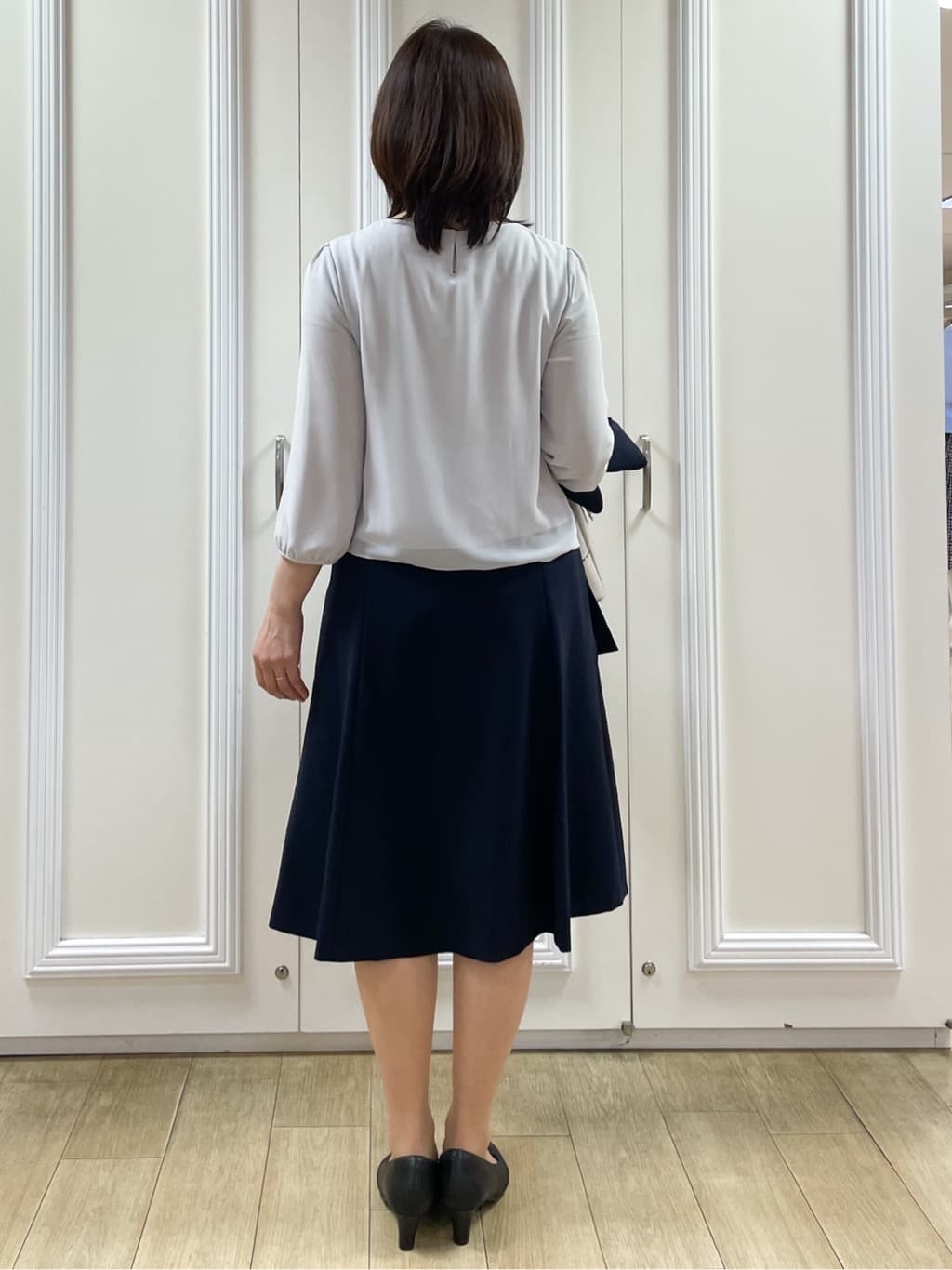 めいさんの「Reflect｜【SS-4Lサイズ】ピンタック&times;スカラレースブラウス」を使ったコーディネート