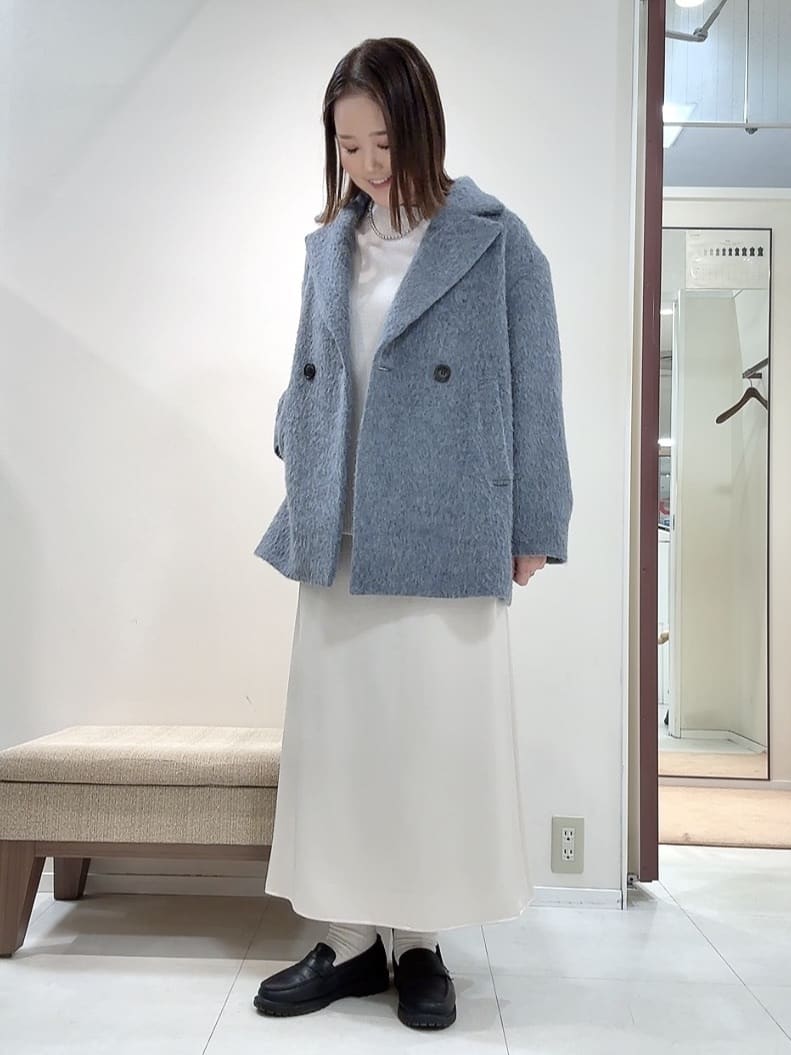 YUIさんの「UNTITLED｜【エレガントジャケット/アウター】イタリアンシャギーPコート」を使ったコーディネート