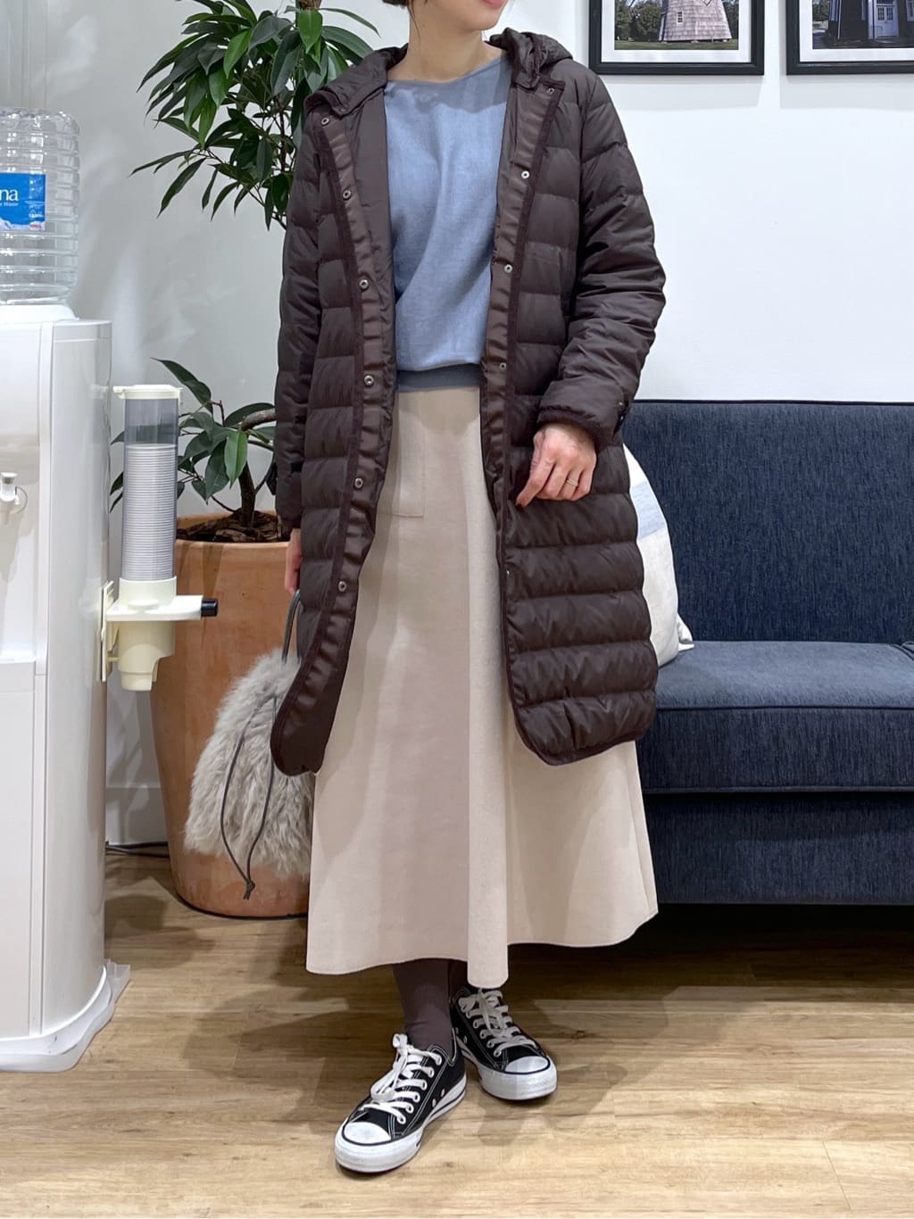 canaさんの「Dessin｜【撥水・2WAY】ミュラーダウンコートロング丈」を使ったコーディネート