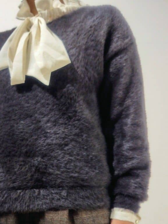 kodamaさんの「THE SHOP TK｜【華やかで柔らか】ふわふわフェザーニット/洗える・前後2WAY」を使ったコーディネート