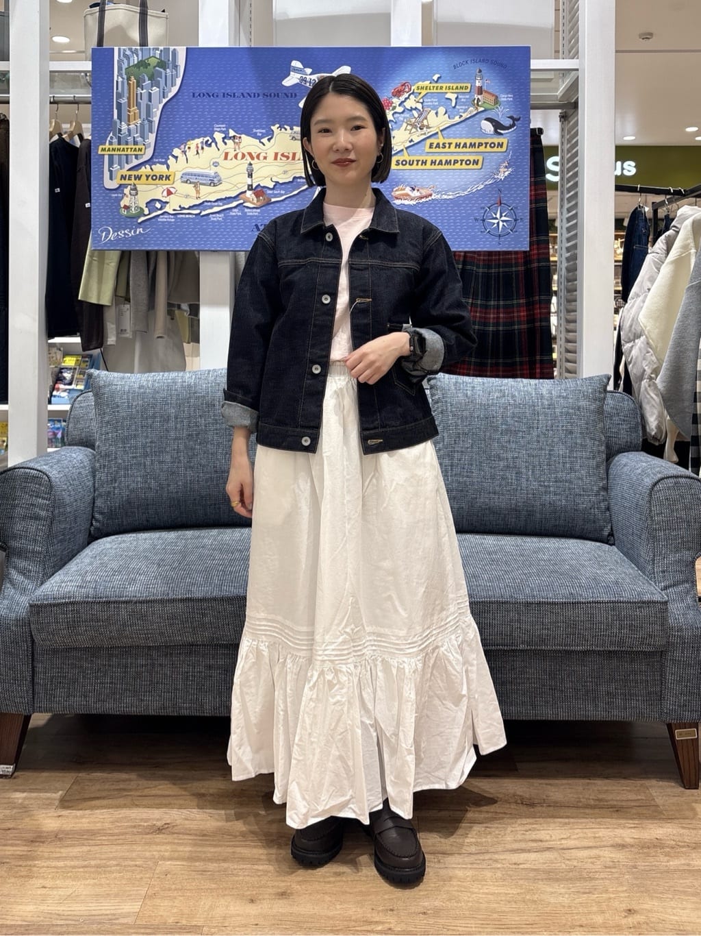 risaさんの「Dessin｜【ユニセックス】セルヴィッジデニムジャケット」を使ったコーディネート