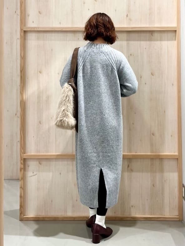 nakoさんの「THE SHOP TK｜ウール混杢調ハイネックワンピース」を使ったコーディネート