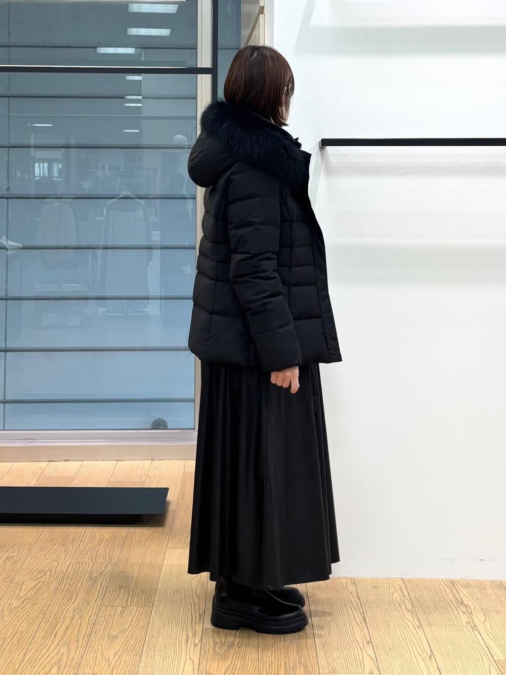 asamiさんの「INDIVI｜【洗える／SETUP可能】ジャカードボートネックニット」を使ったコーディネート