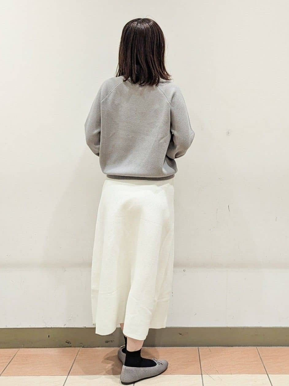 Miさんの「OPAQUE.CLIP｜スウェットライクニット【洗濯機OK】」を使ったコーディネート