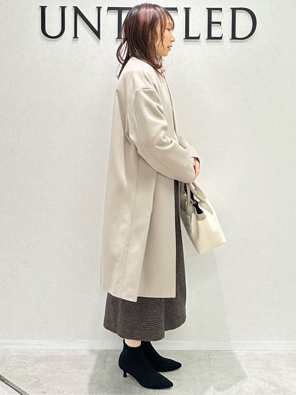 Miwaさんの「UNTITLED｜【洗える】スポンディッシュ ボトルネックニット」を使ったコーディネート