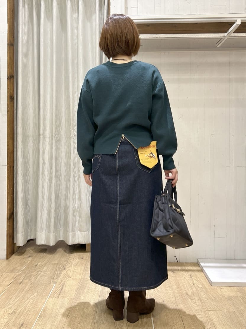 ga_riさんの「THE SHOP TK｜【前後2WAY】ニットセットアップ」を使ったコーディネート