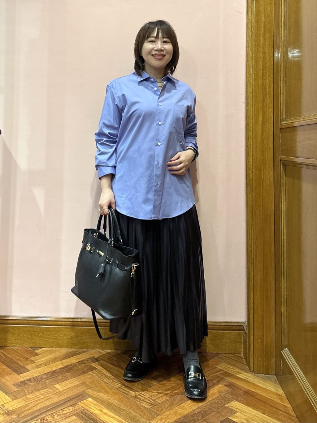 komatsuさんの「DRESSTERIOR｜【インナー使いに最適/しっとり暖かな吸湿発熱素材】タートルネックプルオーバー」を使ったコーディネート