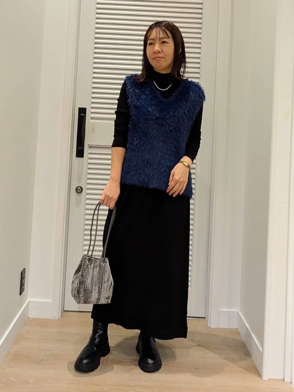 enさんの「Dessin｜【撥水・2WAY】ミュラーダウンコートミドル丈」を使ったコーディネート