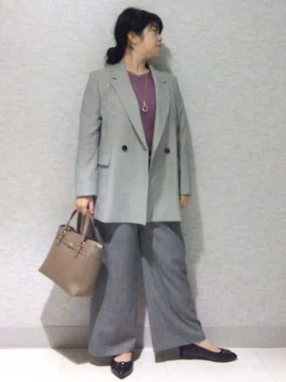 sakoさんの「Reflect｜【パンツ合わせにぴったり◎】ゆったりオフボディニット」を使ったコーディネート