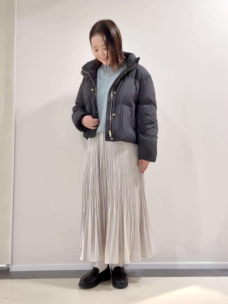 YUIさんの「UNTITLED｜【ゆったり】三つ杢カラーニット」を使ったコーディネート