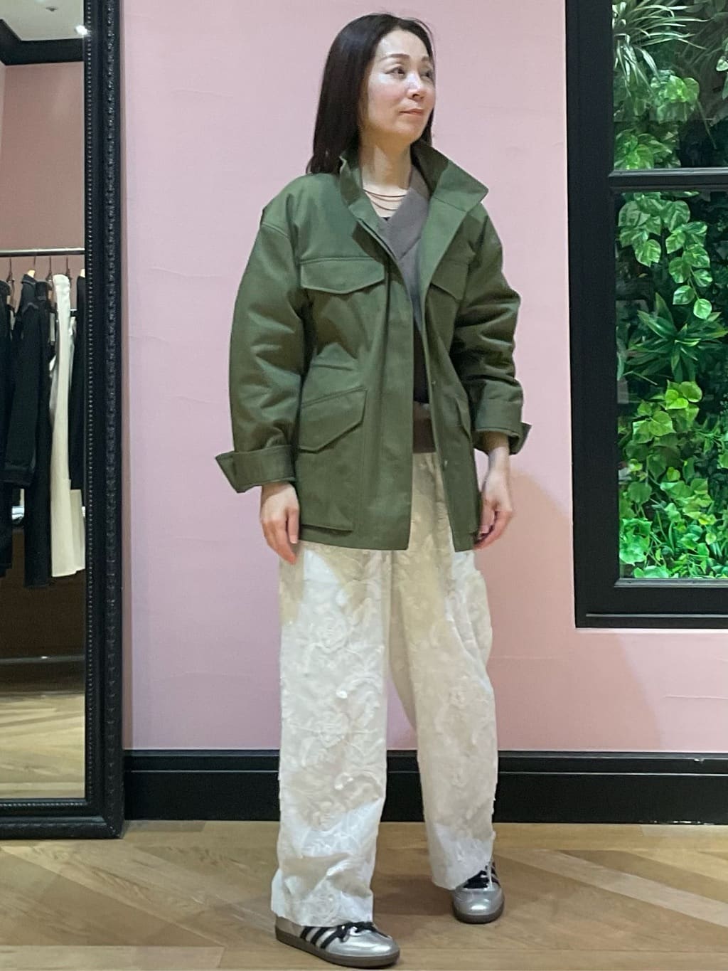 Hiwatashiさんの「DRESSTERIOR｜【ウォッシャブル】コンパクトコットンミリタリーブルゾン」を使ったコーディネート