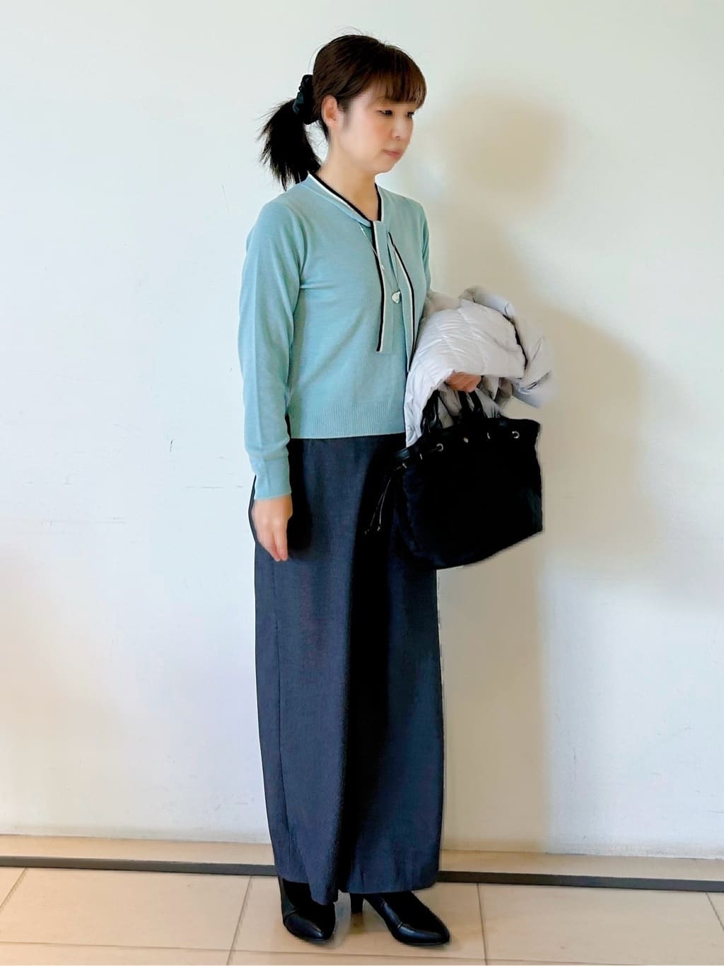 ひーさんの「Reflect｜【ウエスト総ゴム】ワイドストレートパンツ」を使ったコーディネート