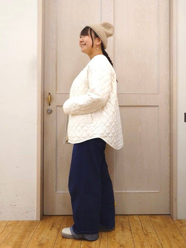 とろろさんの「SHOO･LA･RUE｜【S-LL/洗濯機可】ふわふわがやみつきになる柔らかさ スウェットライクロゴニット」を使ったコーディネート
