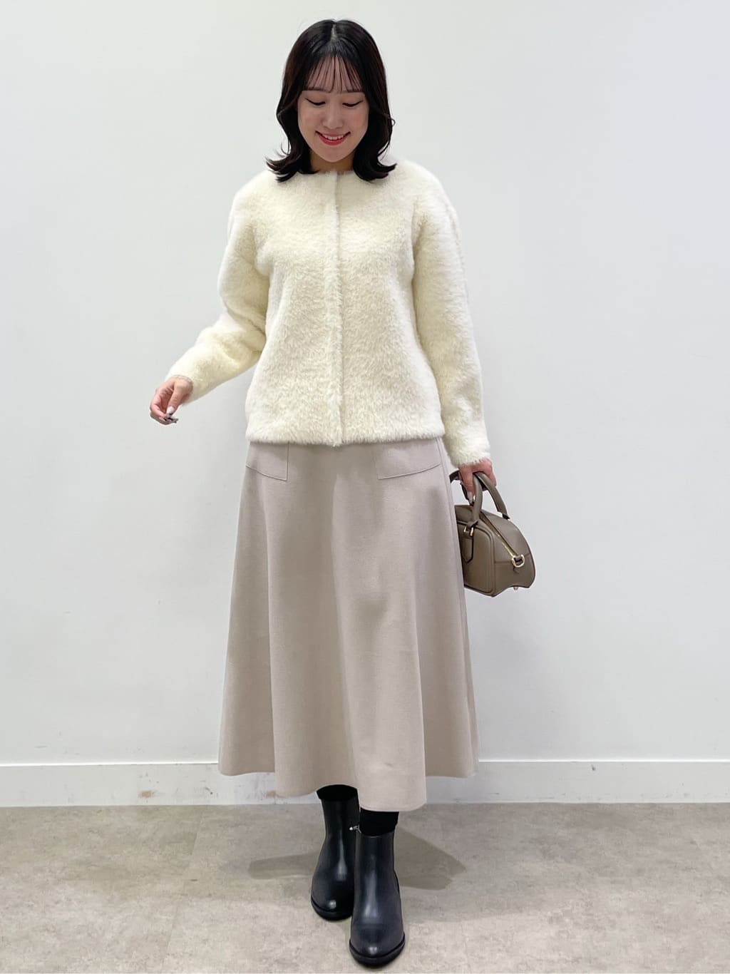 yukariさんの「Dessin｜メルトンジャージフレアスカート」を使ったコーディネート