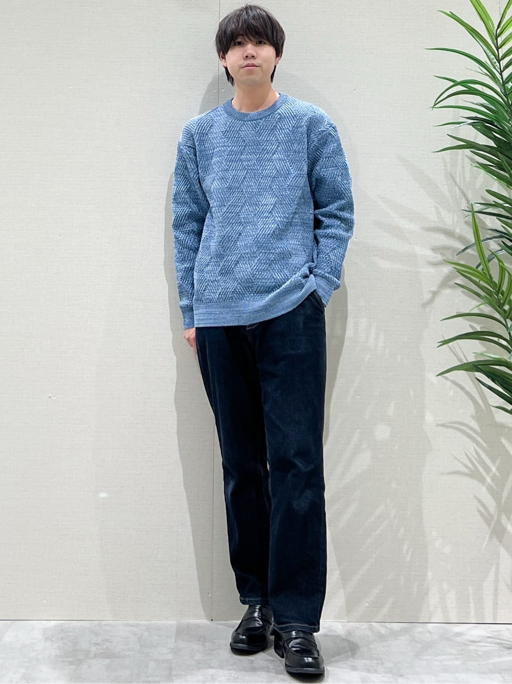 SHI-MAさんの「THE SHOP TK｜【頑張りすぎないオシャレ】ミックスヤーンニット　洗濯機OK／軽量」を使ったコーディネート