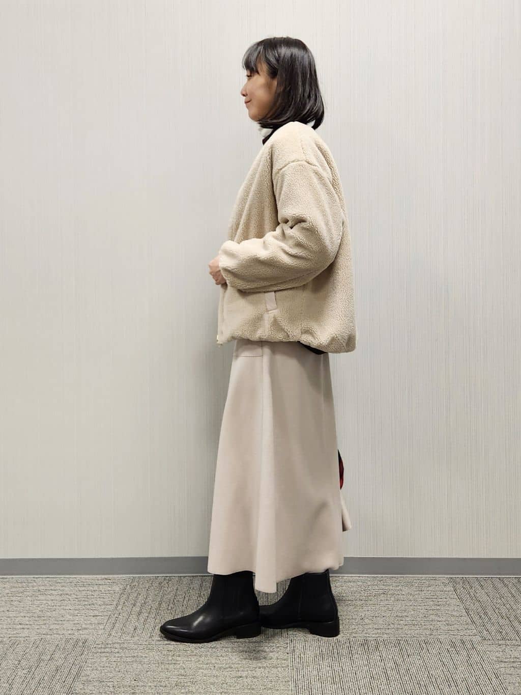 naraさんの「Dessin｜【2WAY】リバーシブルタフタボアアウター」を使ったコーディネート