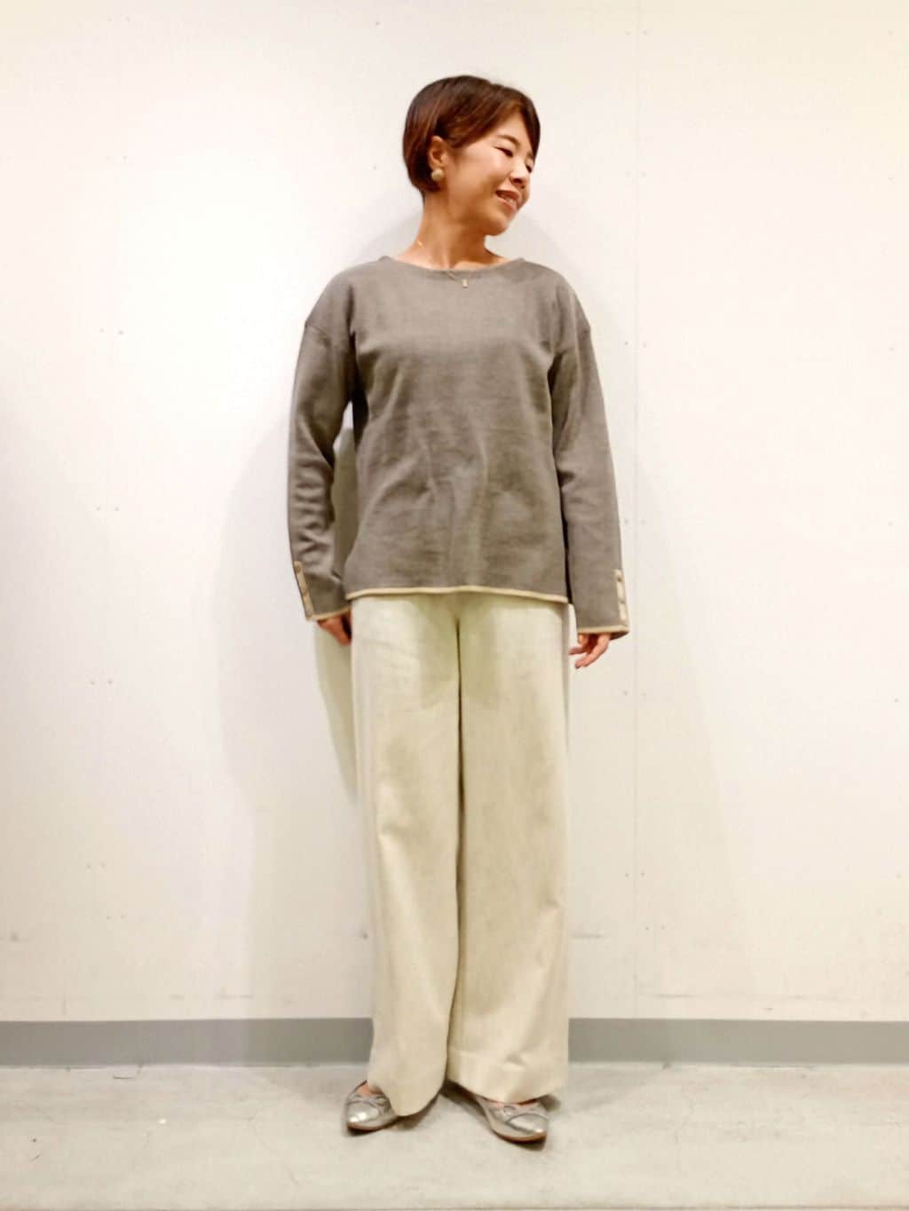 Kさんの「INDIVI｜【洗える／毛玉になりにくい】エクストラファインウール ハイネックニット」を使ったコーディネート