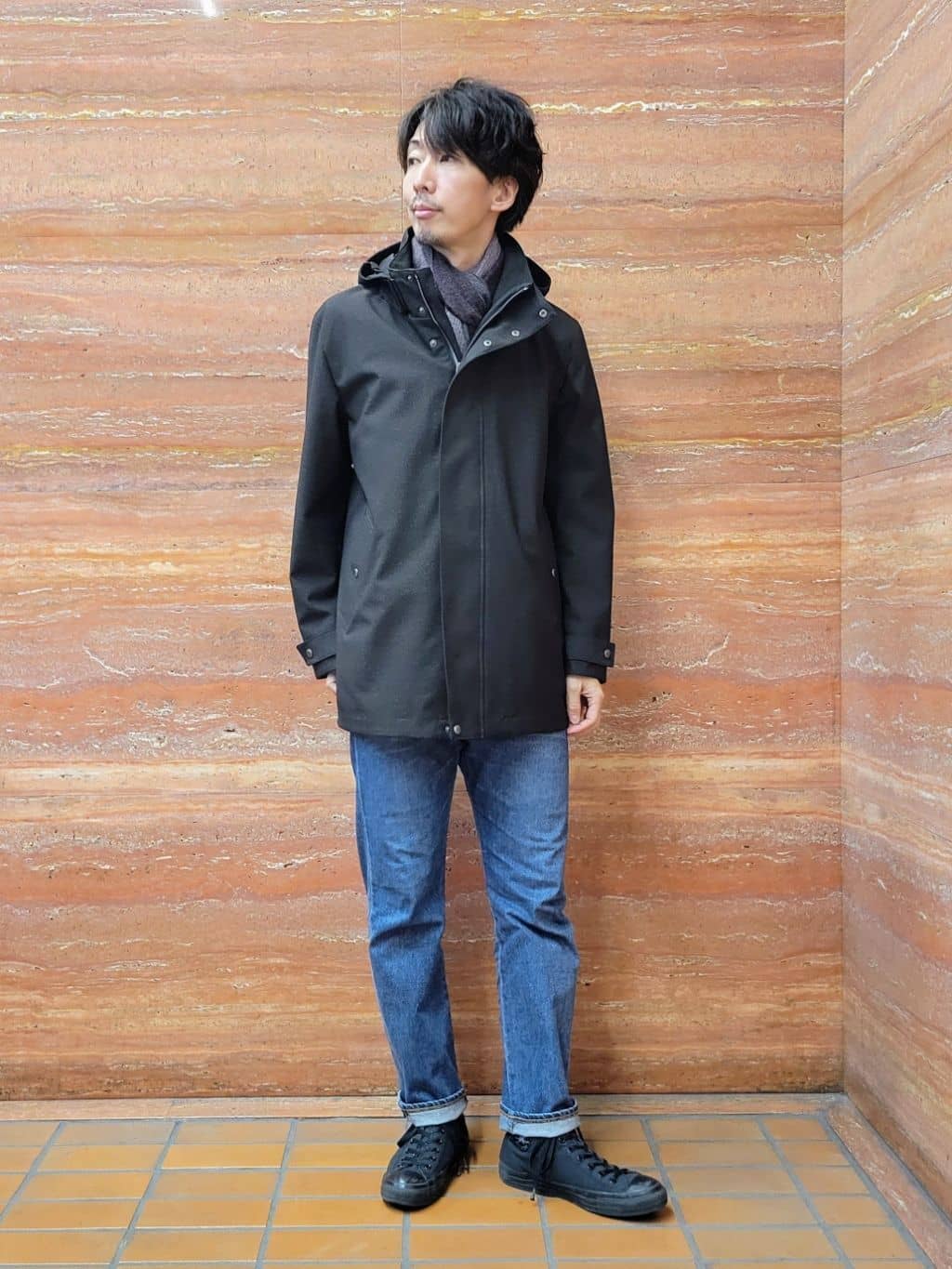 piroyaさんの「TAKEO KIKUCHI｜【3WAY】ドビー ダウンライナー付ブルゾン」を使ったコーディネート