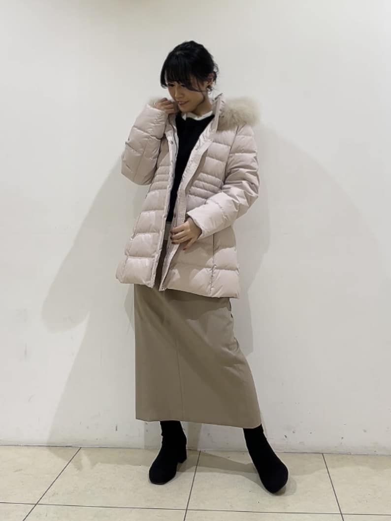 watanabeさんの「UNTITLED｜【はっ水機能/フード取り外し可】ミディダウンコート」を使ったコーディネート